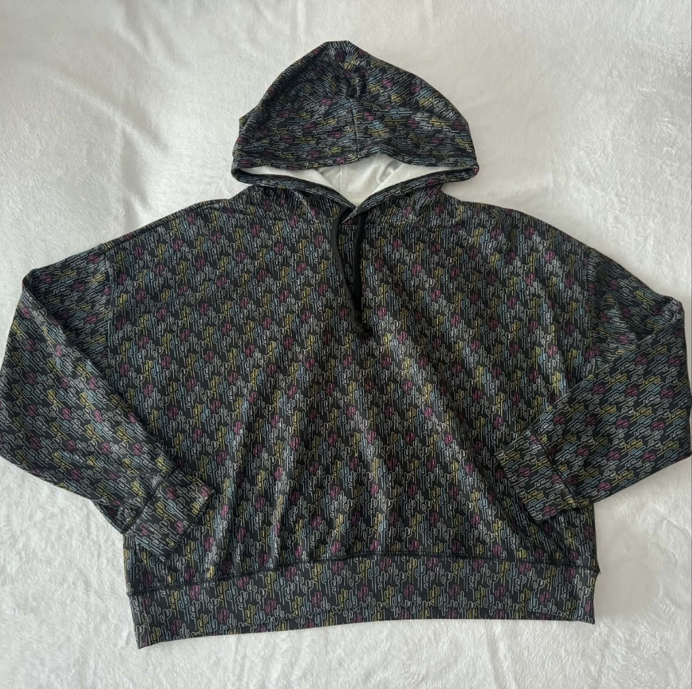 Multicolor Patterned Women's Hoodie